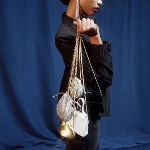 Urban Outfitters Doreen Mini Brass Crossbody Bag